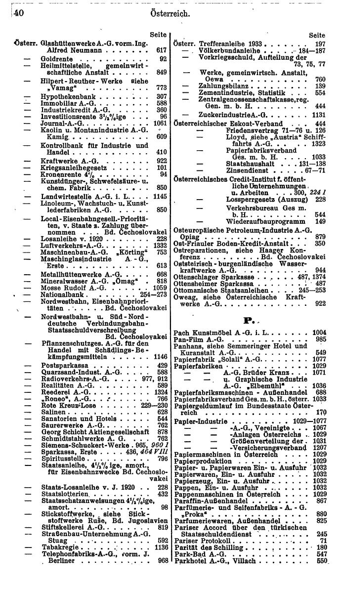 Compass. Finanzielles Jahrbuch 1935: Österreich. - Seite 46