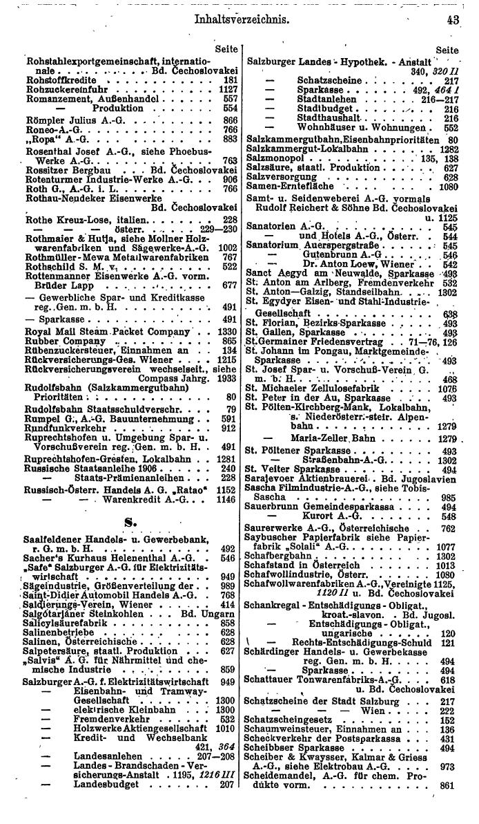 Compass. Finanzielles Jahrbuch 1935: Österreich. - Seite 49