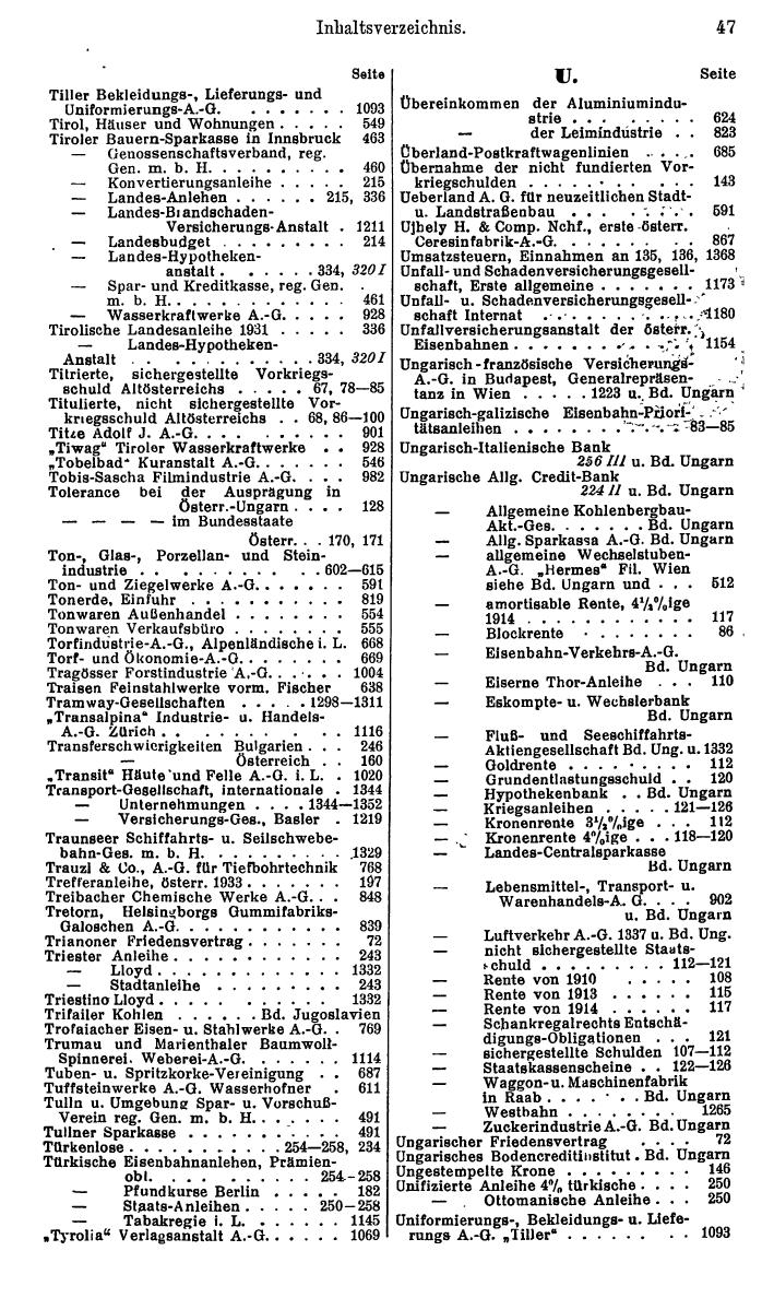 Compass. Finanzielles Jahrbuch 1936: Österreich. - Seite 51