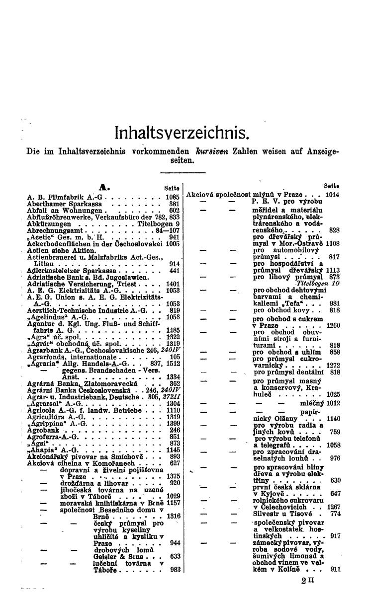 Compass. Finanzielles Jahrbuch 1932: Tschechoslowakei. - Seite 21