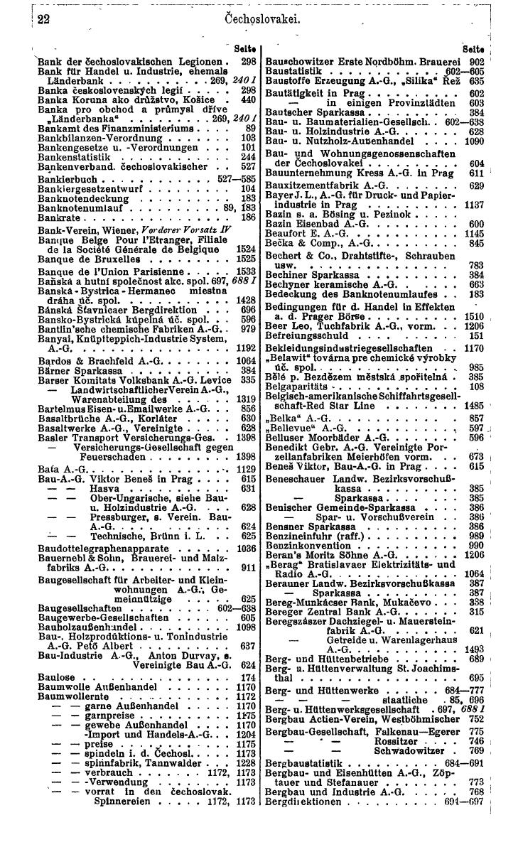 Compass. Finanzielles Jahrbuch 1932: Tschechoslowakei. - Seite 26