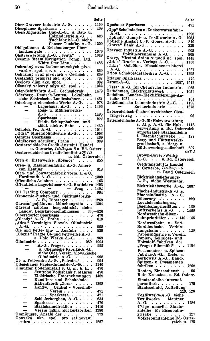 Compass. Finanzielles Jahrbuch 1932: Tschechoslowakei. - Seite 56