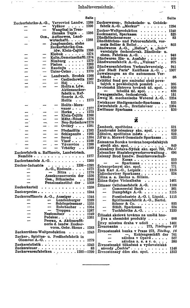 Compass. Finanzielles Jahrbuch 1932: Tschechoslowakei. - Seite 77