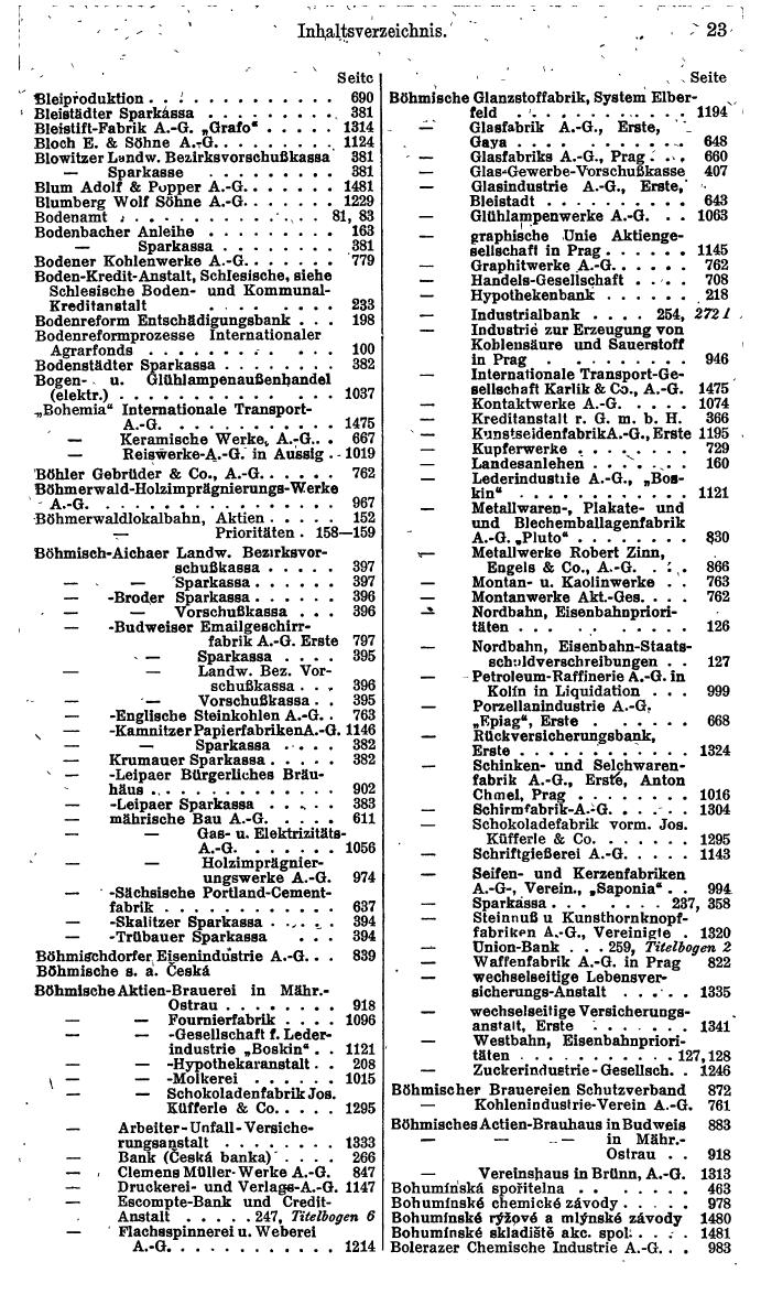 Compass. Finanzielles Jahrbuch 1934: Tschechoslowakei. - Seite 27
