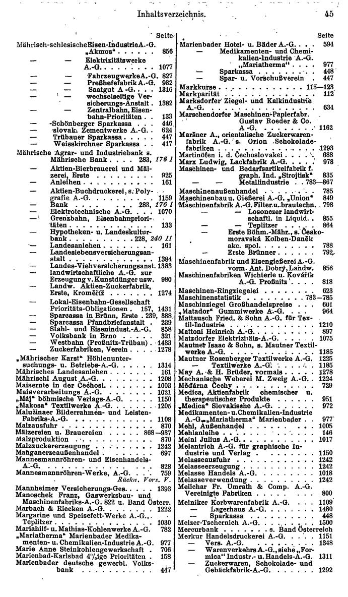 Compass. Finanzielles Jahrbuch 1934: Tschechoslowakei. - Seite 49