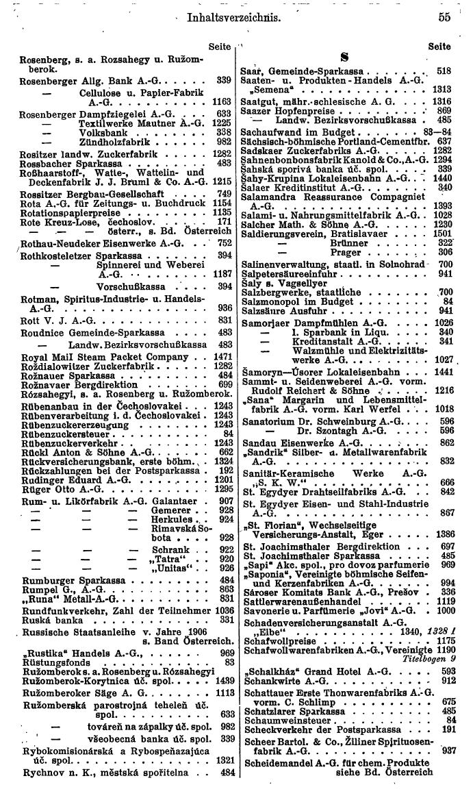 Compass. Finanzielles Jahrbuch 1934: Tschechoslowakei. - Seite 59