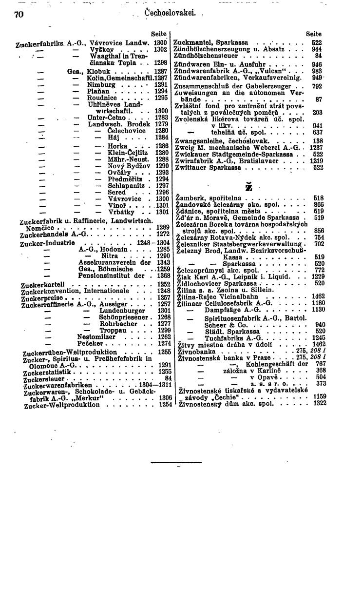 Compass. Finanzielles Jahrbuch 1935: Tschechoslowakei. - Seite 76