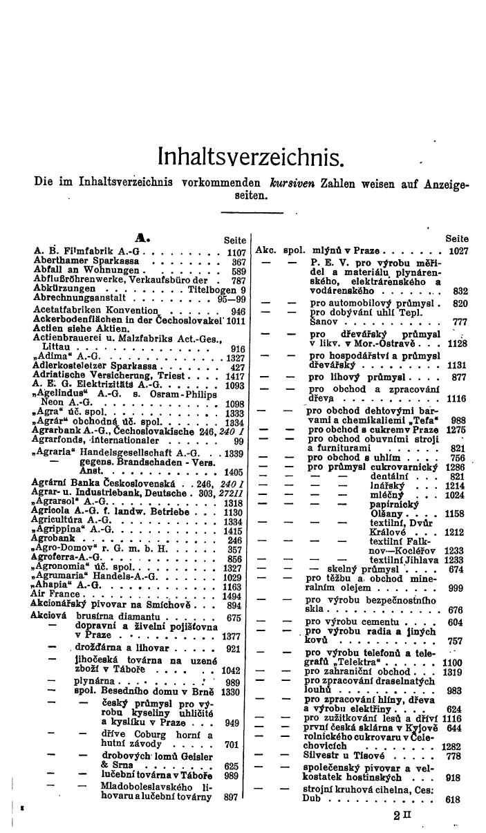 Compass. Finanzielles Jahrbuch1936: Tschechoslowakei. - Seite 21