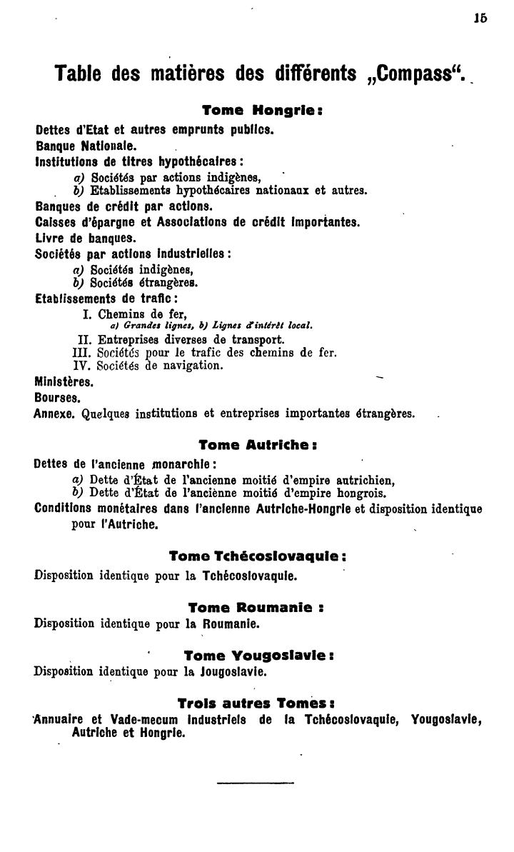 Compass. Finanzielles Jahrbuch 1932: Ungarn. - Seite 19