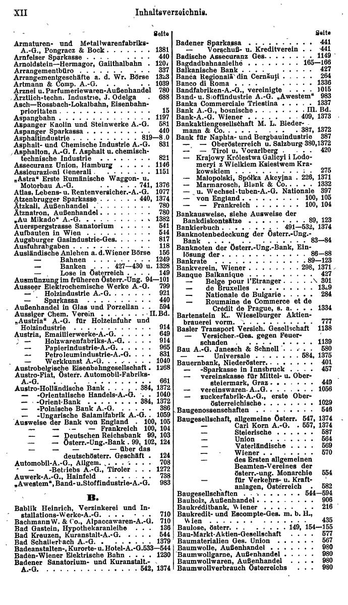 Compass. Finanzielles Jahrbuch 1923, Band I: Österreich. - Seite 18