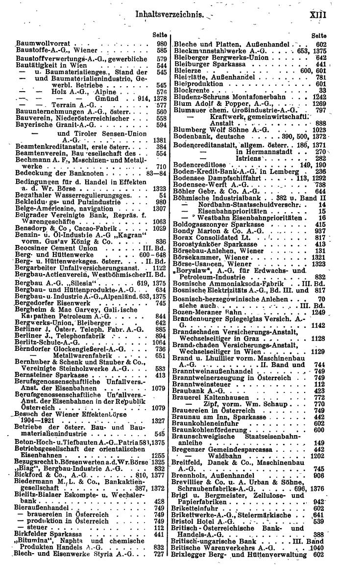Compass. Finanzielles Jahrbuch 1923, Band I: Österreich. - Seite 19