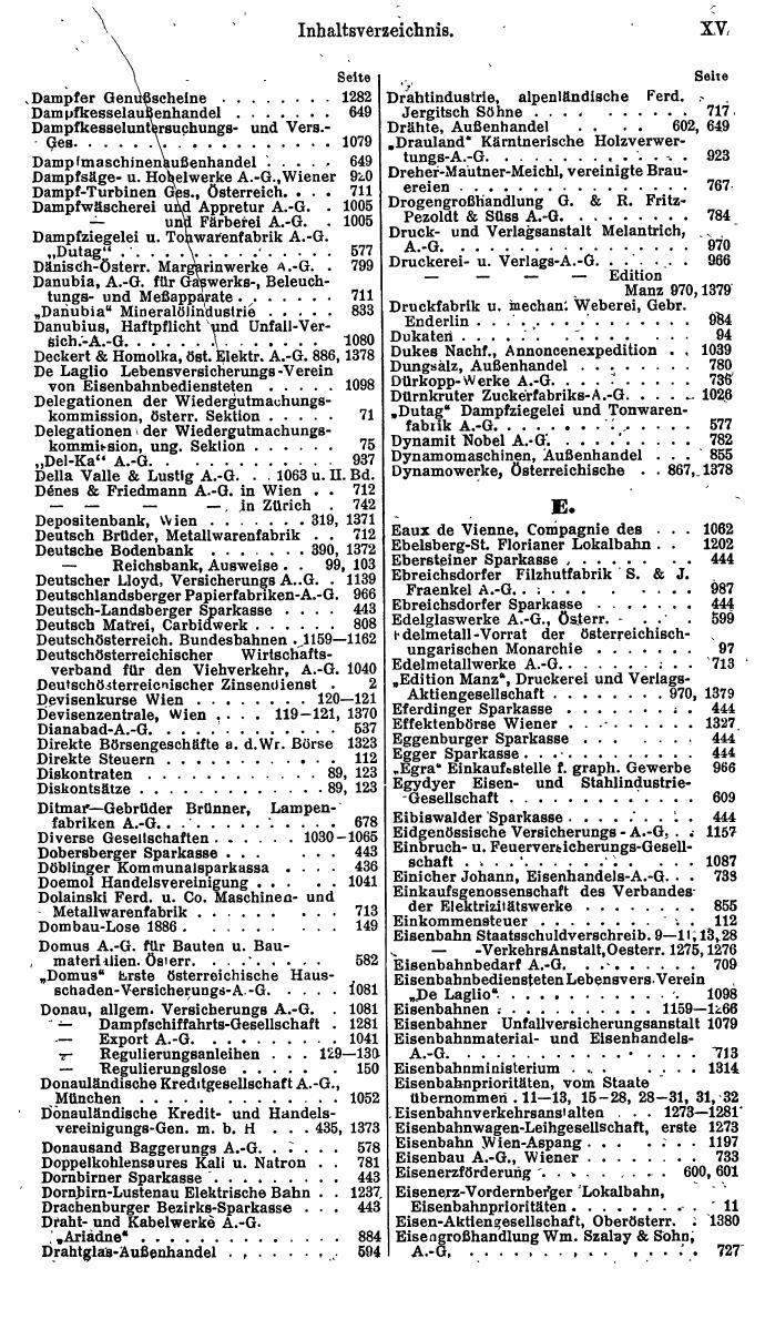 Compass. Finanzielles Jahrbuch 1923, Band I: Österreich. - Seite 21