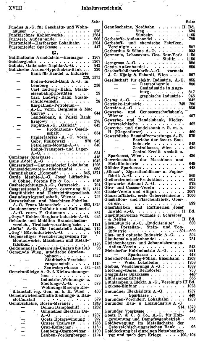 Compass. Finanzielles Jahrbuch 1923, Band I: Österreich. - Seite 24