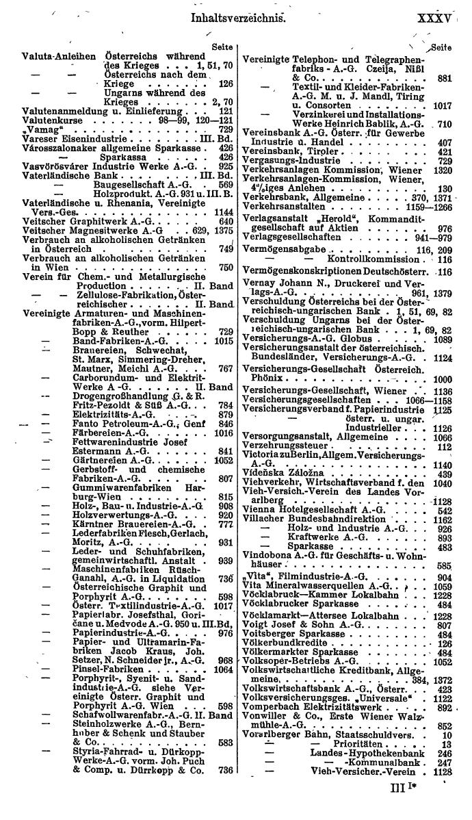 Compass. Finanzielles Jahrbuch 1923, Band I: Österreich. - Seite 41