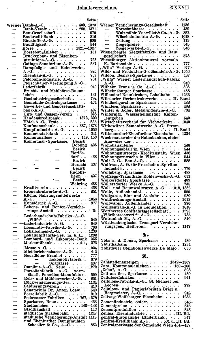 Compass. Finanzielles Jahrbuch 1923, Band I: Österreich. - Seite 43