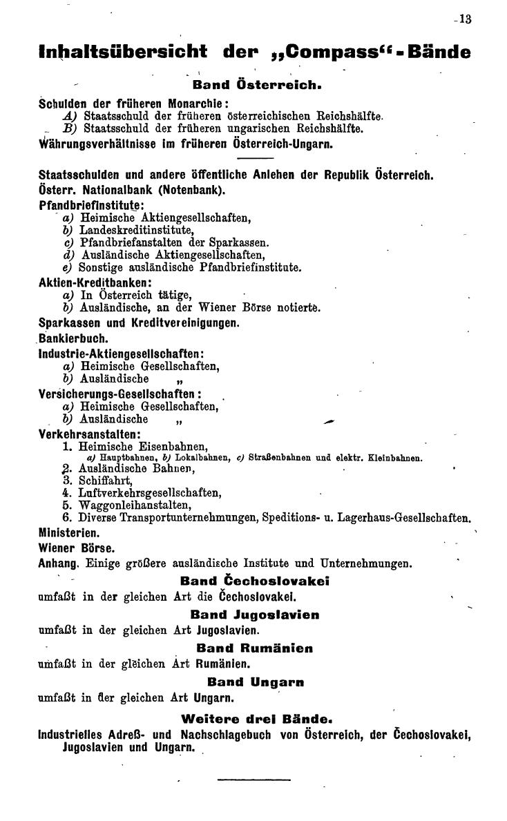 Compass. Finanzielles Jahrbuch 1930: Österreich. - Seite 17