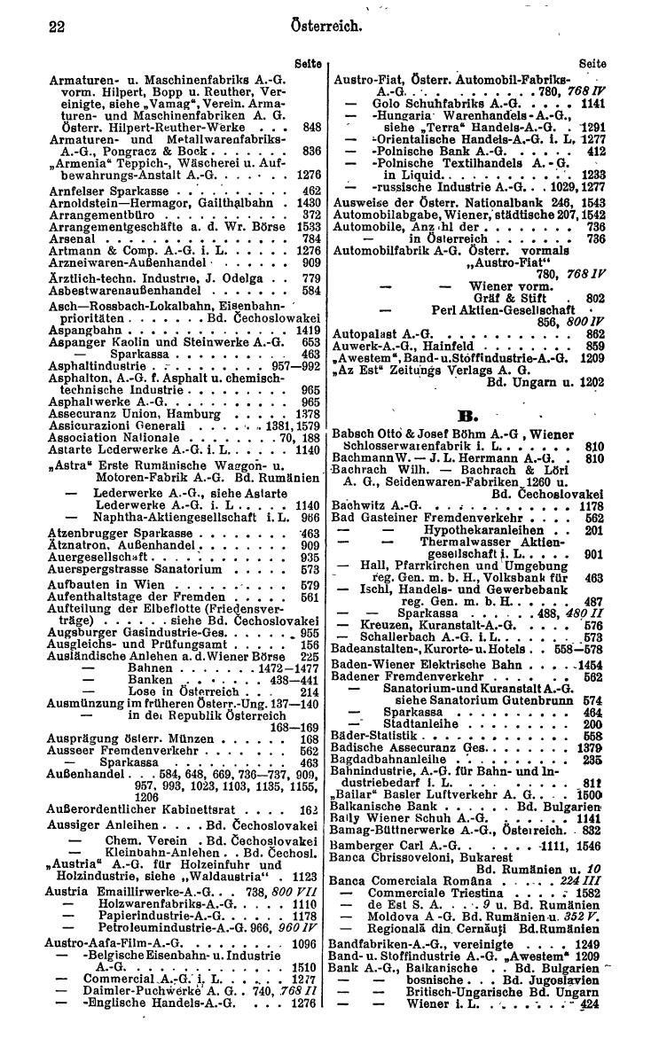 Compass. Finanzielles Jahrbuch 1930: Österreich. - Seite 26