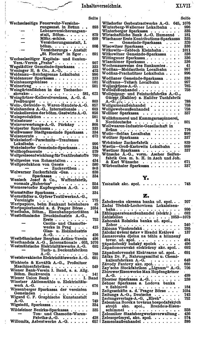 Compass. Finanzielles Jahrbuch 1923, Band II: Tschechoslowakei. - Seite 51