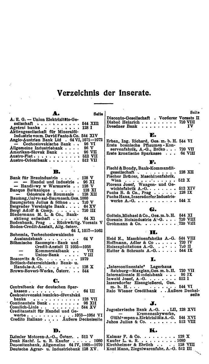 Compass. Finanzielles Jahrbuch 1923, Band II: Tschechoslowakei. - Seite 54