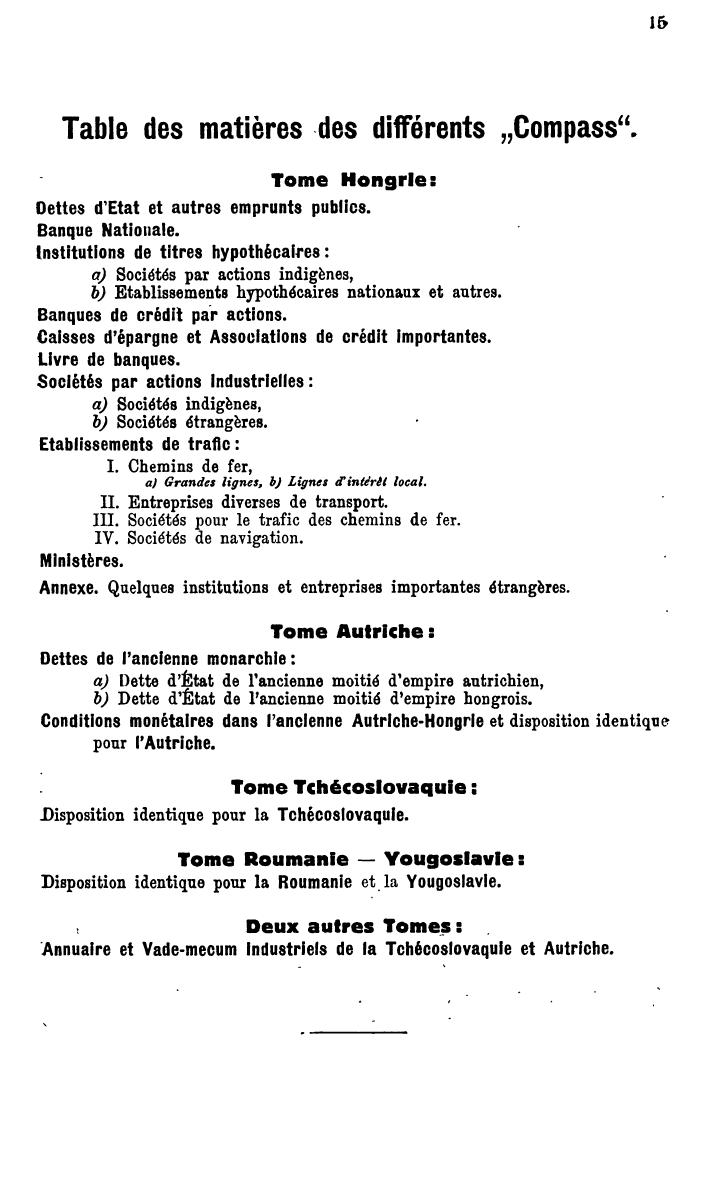 Compass. Finanzielles Jahrbuch 1933: Ungarn. - Seite 19