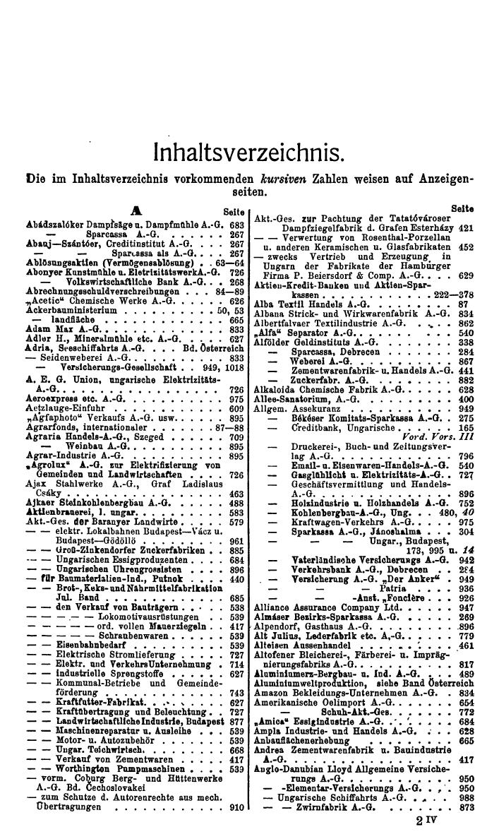 Compass. Finanzielles Jahrbuch 1933: Ungarn. - Seite 21