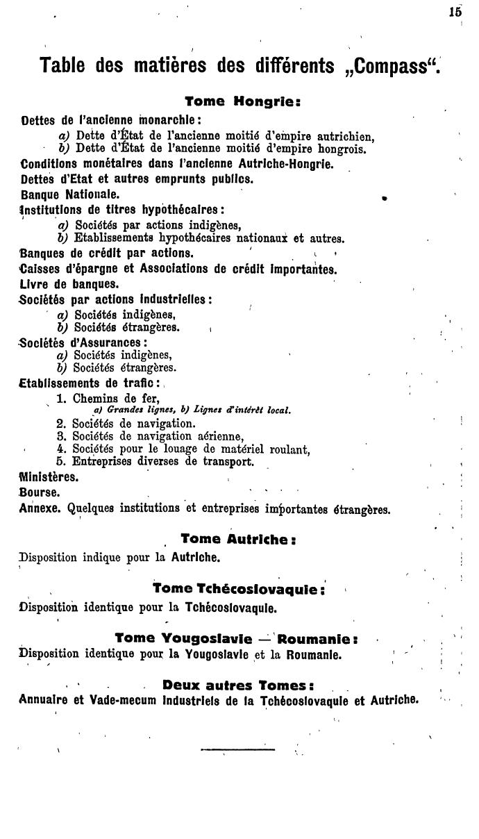 Compass. Finanzielles Jahrbuch 1935: Ungarn. - Seite 19