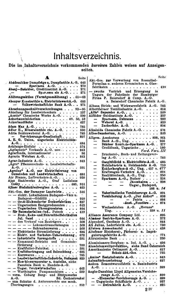Compass. Finanzielles Jahrbuch 1936: Ungarn. - Seite 21