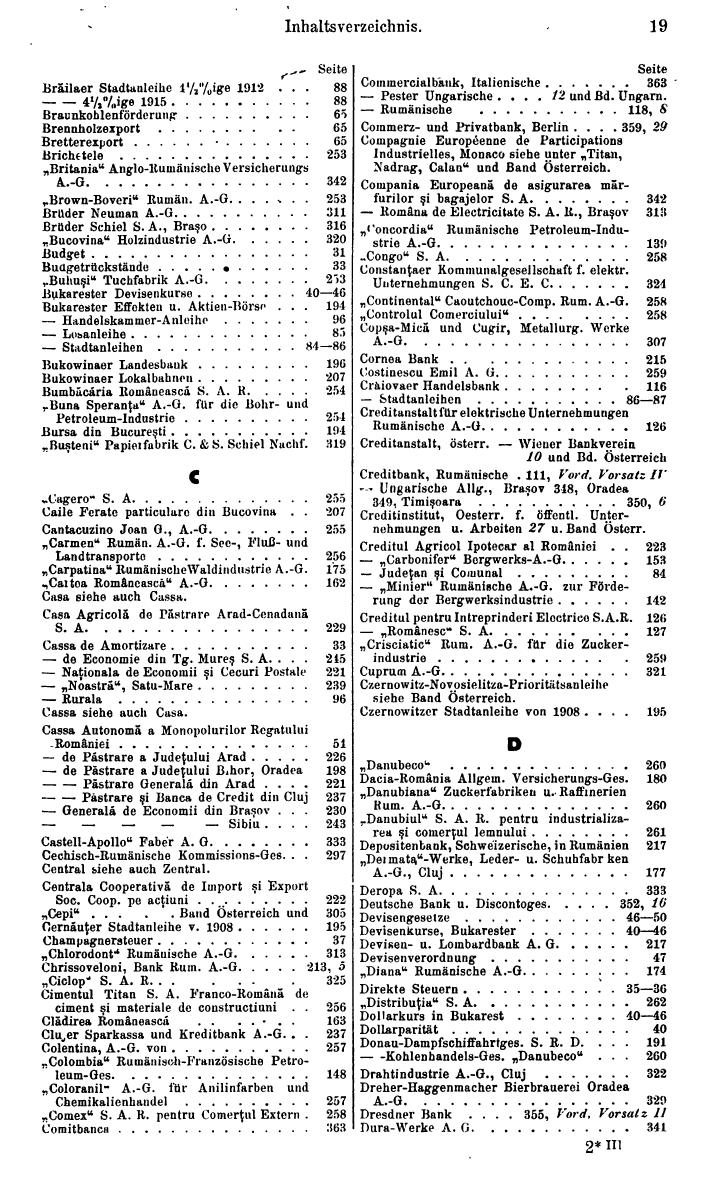 Compass. Finanzielles Jahrbuch 1936: Rumänien, Jugoslawien. - Seite 23
