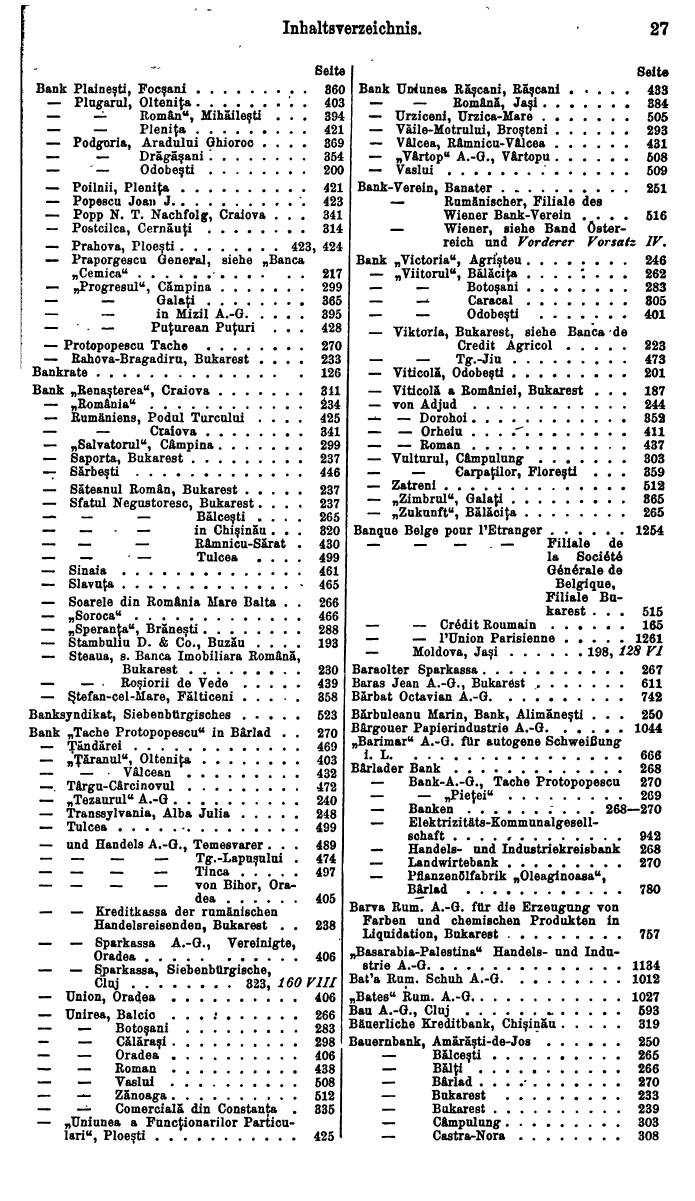 Compass. Finanzielles Jahrbuch 1931: Rumänien. - Seite 31