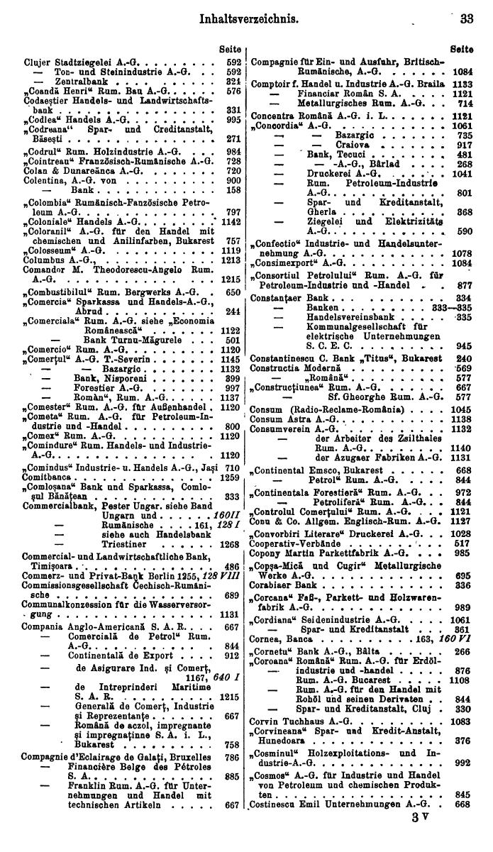 Compass. Finanzielles Jahrbuch 1931: Rumänien. - Seite 37