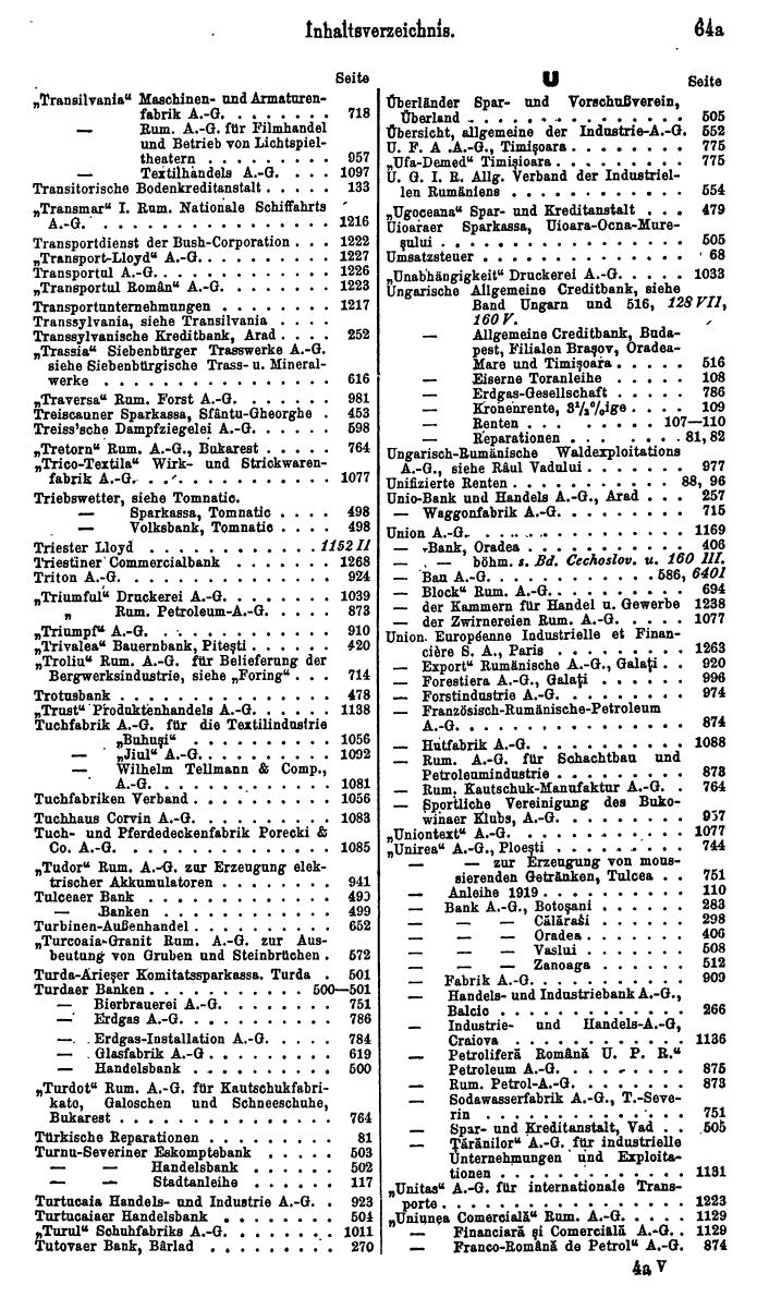Compass. Finanzielles Jahrbuch 1931: Rumänien. - Seite 69