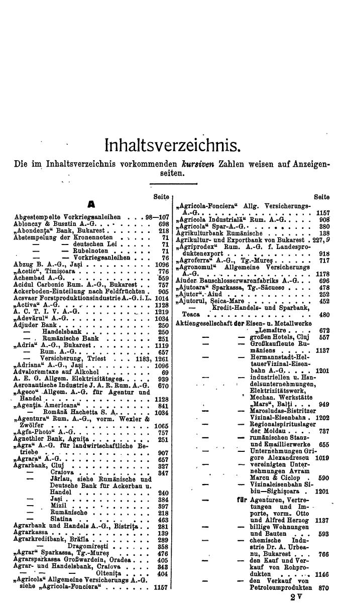 Compass. Finanzielles Jahrbuch 1932: Rumänien. - Seite 21