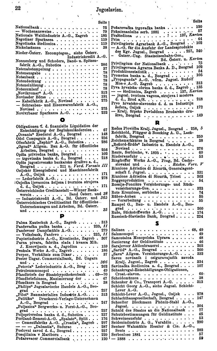 Compass. Finanzielles Jahrbuch 1935: Rumänien, Jugoslawien. - Seite 28