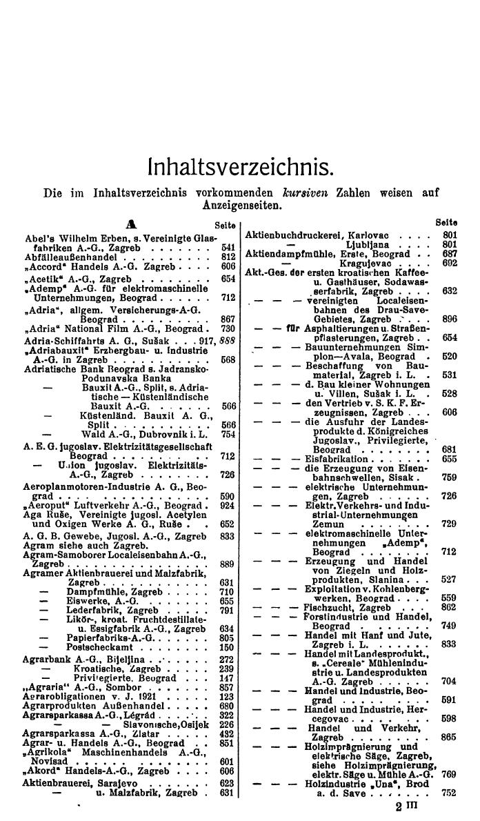 Compass. Finanzielles Jahrbuch 1932: Jugoslawien. - Seite 21
