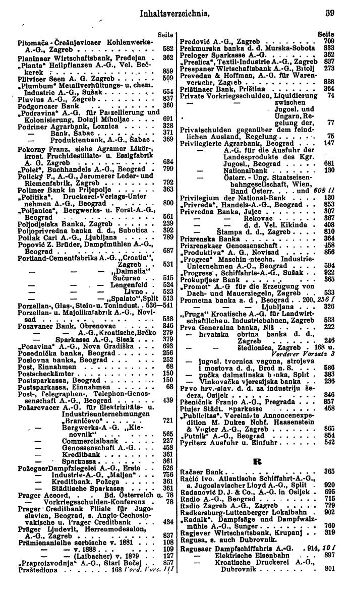 Compass. Finanzielles Jahrbuch 1932: Jugoslawien. - Seite 43