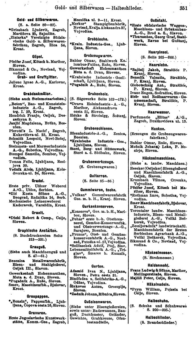 Compass. Finanzielles Jahrbuch 1923, Band VI: Jugoslawien, Ungarn. - Page 529