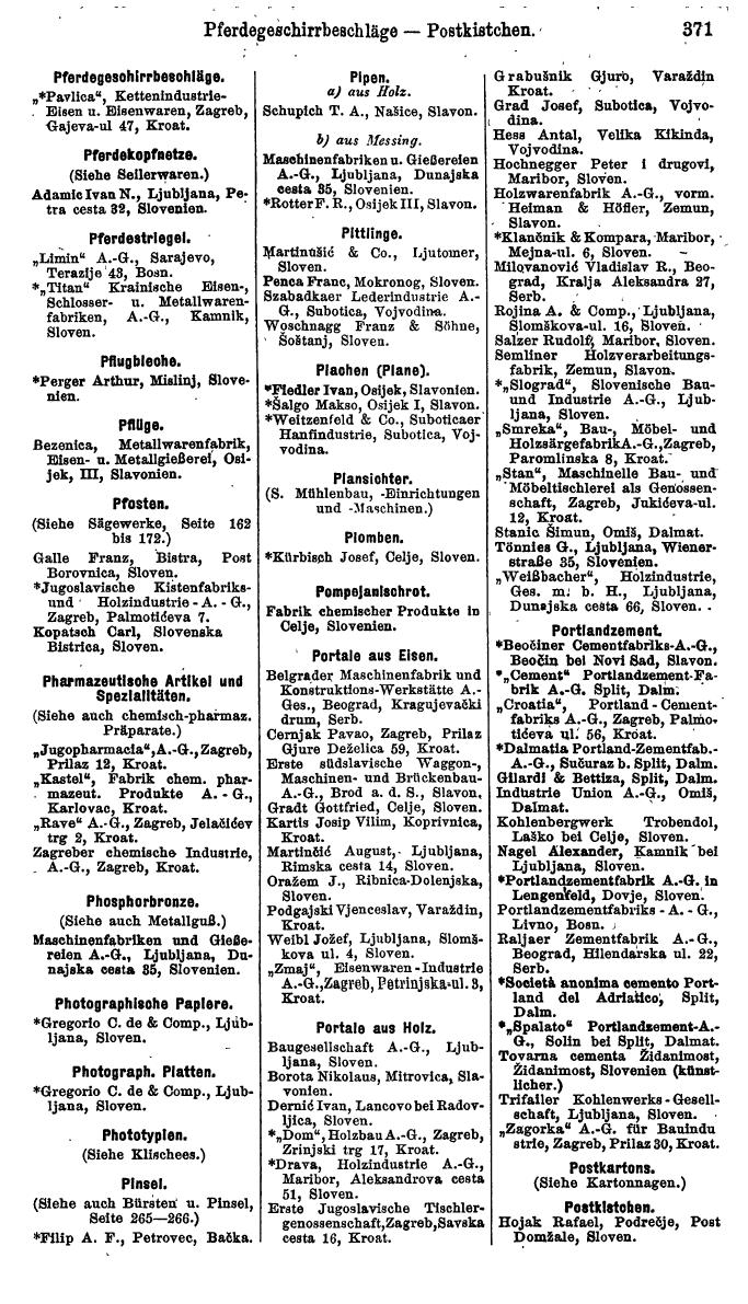 Compass. Finanzielles Jahrbuch 1923, Band VI: Jugoslawien, Ungarn. - Page 565