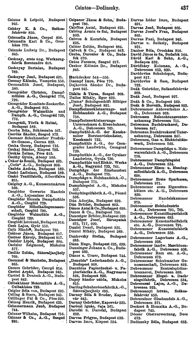Compass. Finanzielles Jahrbuch 1923, Band VI: Jugoslawien, Ungarn. - Seite 633