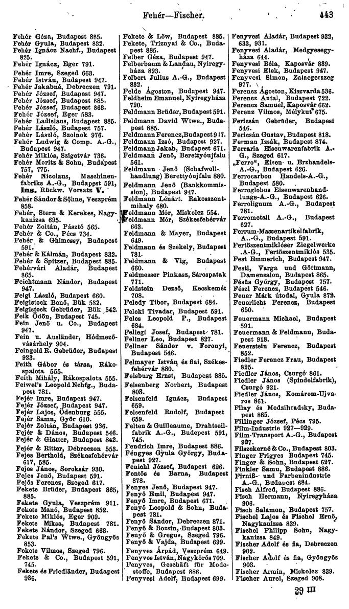 Compass. Finanzielles Jahrbuch 1923, Band VI: Jugoslawien, Ungarn. - Page 639