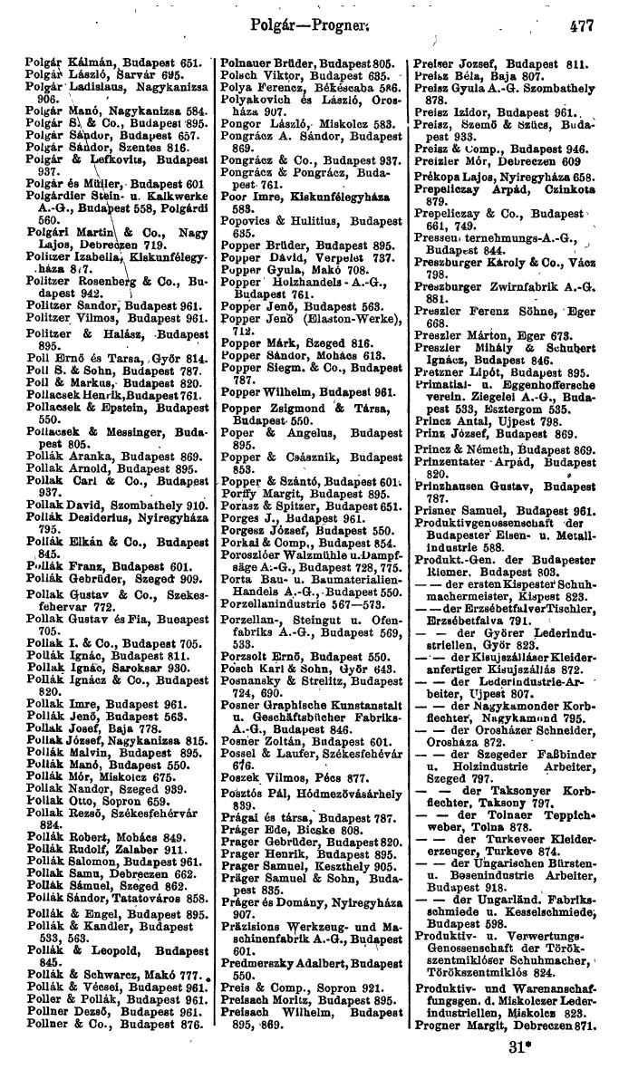Compass. Finanzielles Jahrbuch 1923, Band VI: Jugoslawien, Ungarn. - Page 673