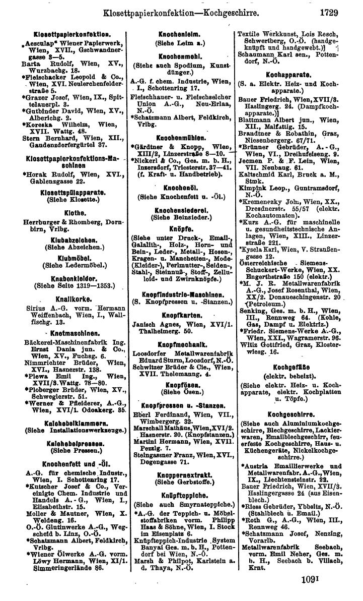 Compass. Industrielles Jahrbuch 1928: Österreich. - Page 1863