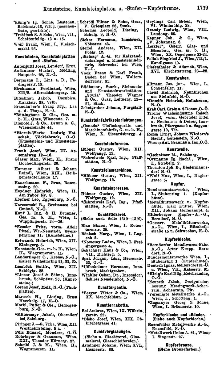 Compass. Industrielles Jahrbuch 1928: Österreich. - Page 1873