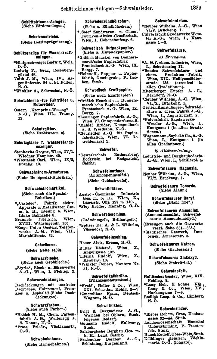 Compass. Industrielles Jahrbuch 1928: Österreich. - Page 1963