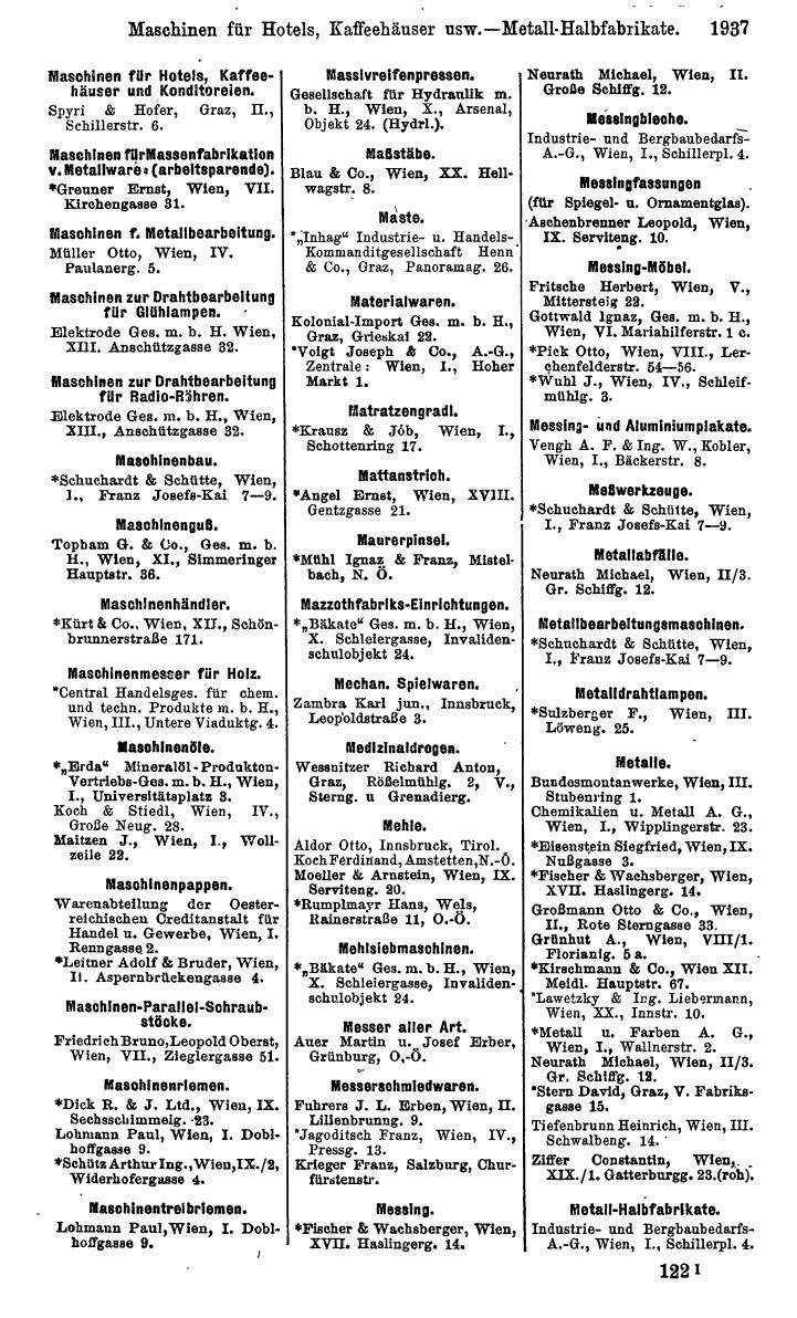 Compass. Industrielles Jahrbuch 1928: Österreich. - Page 2067