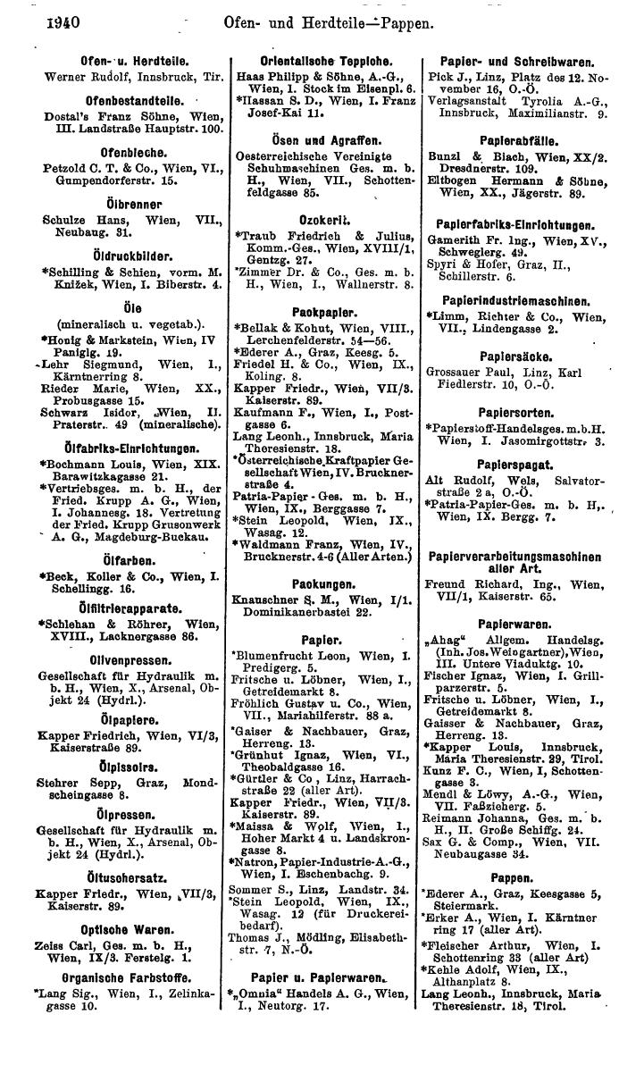 Compass. Industrielles Jahrbuch 1928: Österreich. - Page 2070