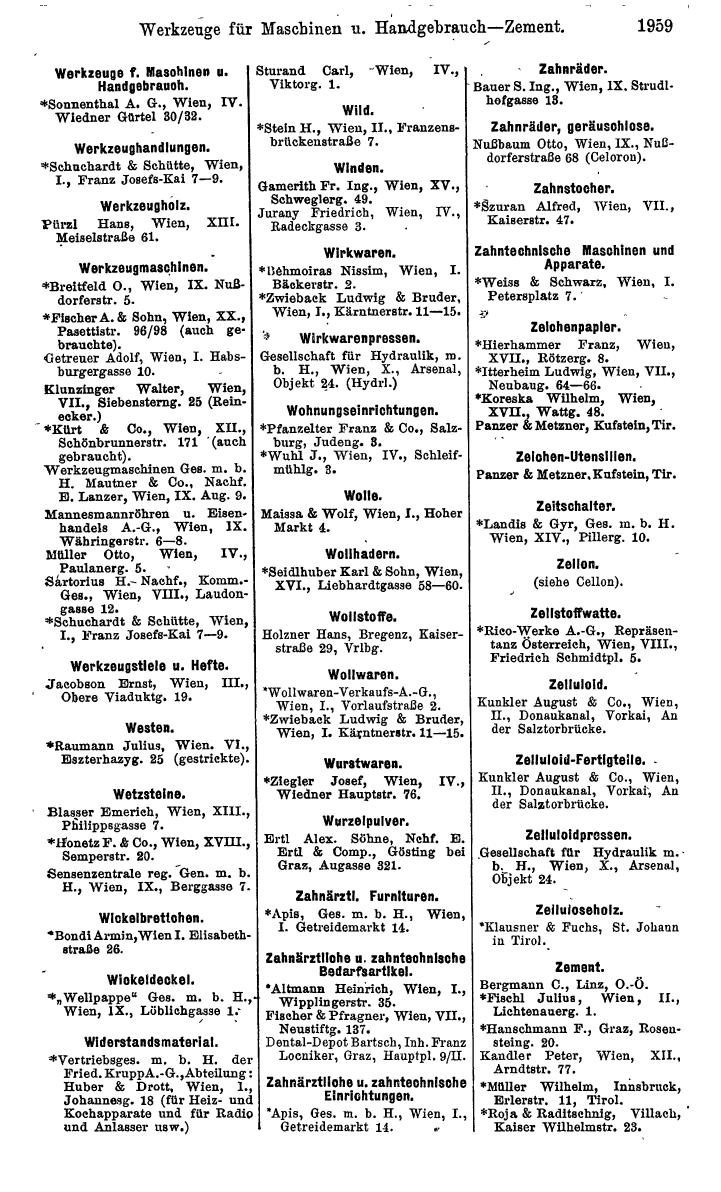 Compass. Industrielles Jahrbuch 1928: Österreich. - Page 2089
