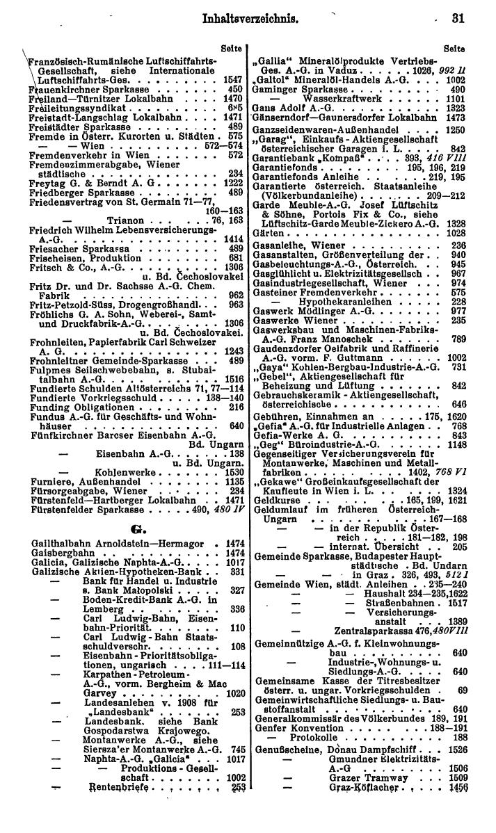 Compass. Finanzielles Jahrbuch 1929: Österreich. - Seite 35