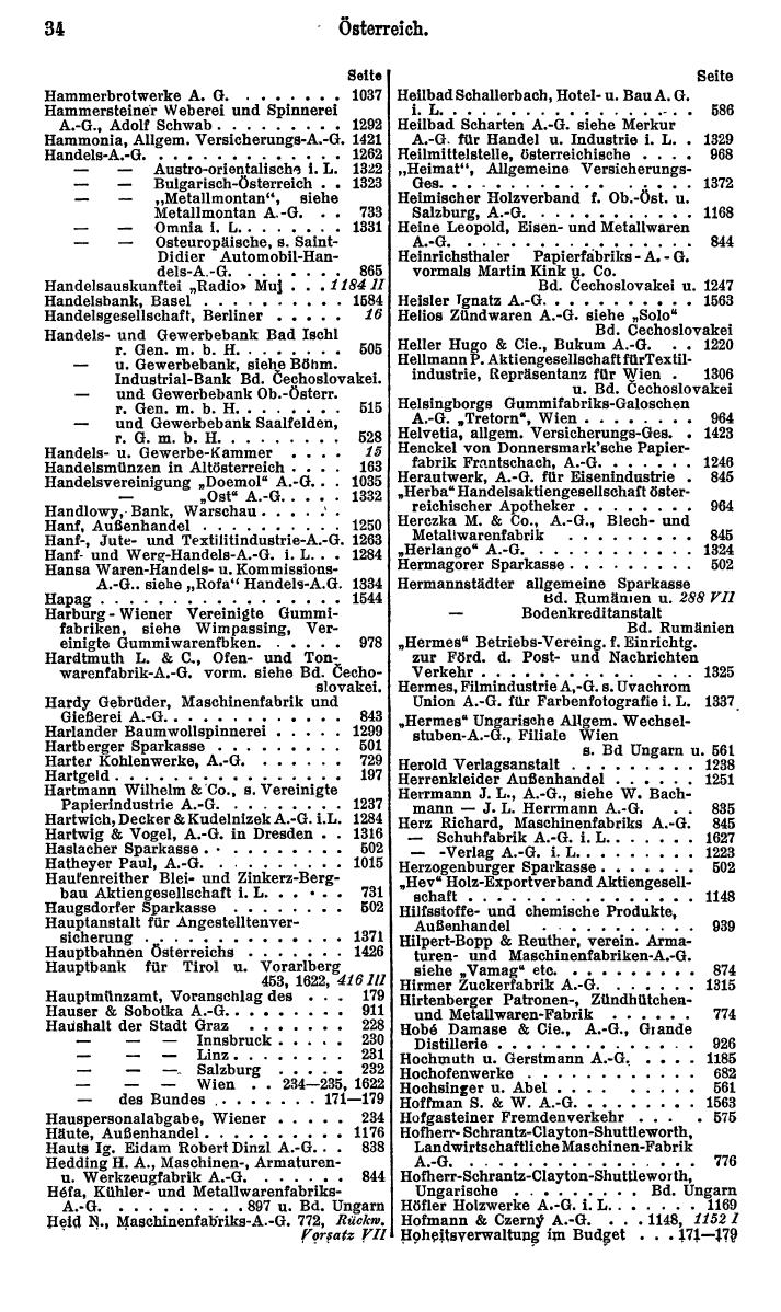 Compass. Finanzielles Jahrbuch 1929: Österreich. - Page 38