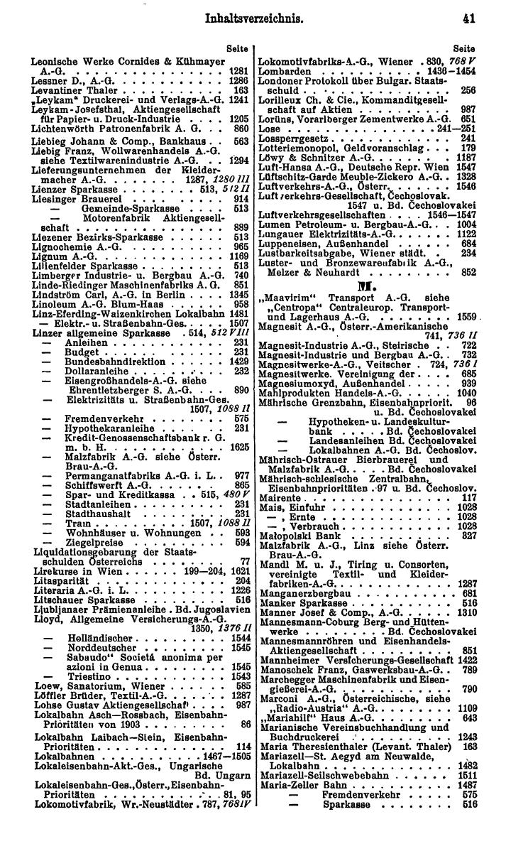 Compass. Finanzielles Jahrbuch 1929: Österreich. - Seite 45