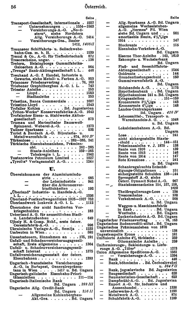Compass. Finanzielles Jahrbuch 1929: Österreich. - Seite 60